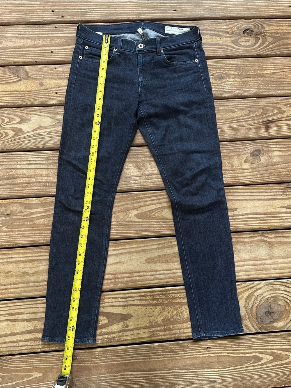 Rag & Bone Dre Skinny Jeans Dark Wash Women’s Size 28 - Picture 6 of 13